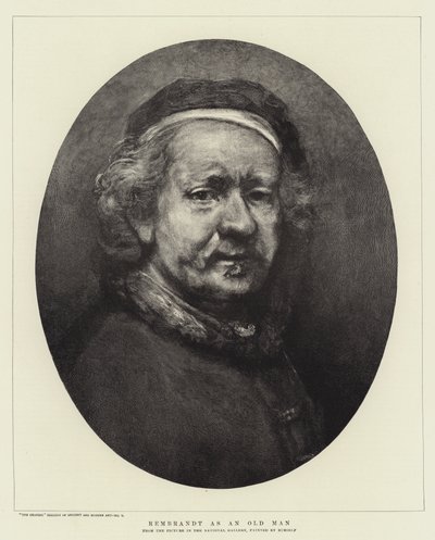 Yaşlı Bir Adam Olarak Rembrandt by Rembrandt van Rijn